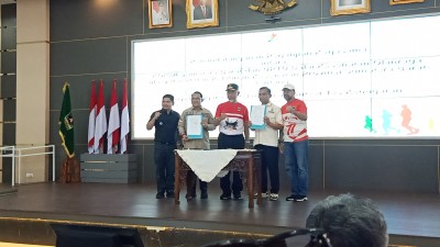 Penandatanganan Perjanjian Kerjasama antara KORMI Provinsi Sumatera Barat dengan UPTD BKOM dan Pelkes Provinsi Sumatera Barat